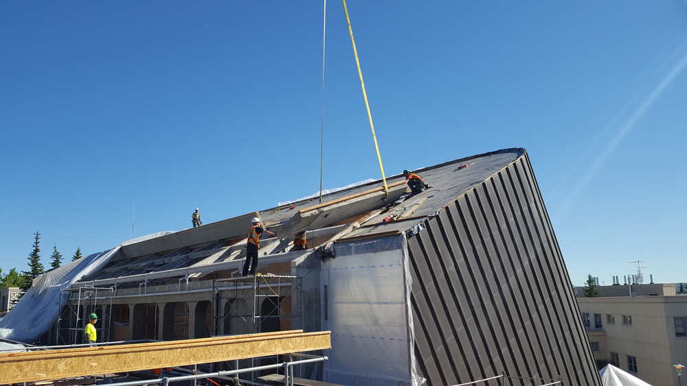 UAF Wood Center Copper Roof Replacement, Fairbanks, AK